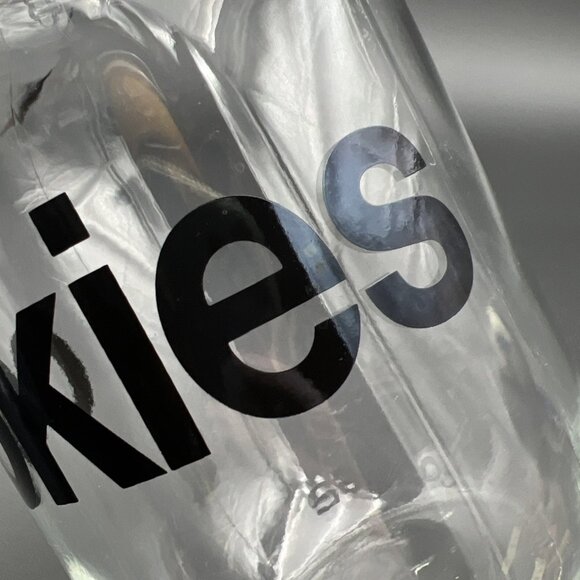 VTG Triomphe Glass COOKIES 3L Cookie Jar Canister Wire Bail MCM Retro - Picture 14 of 16